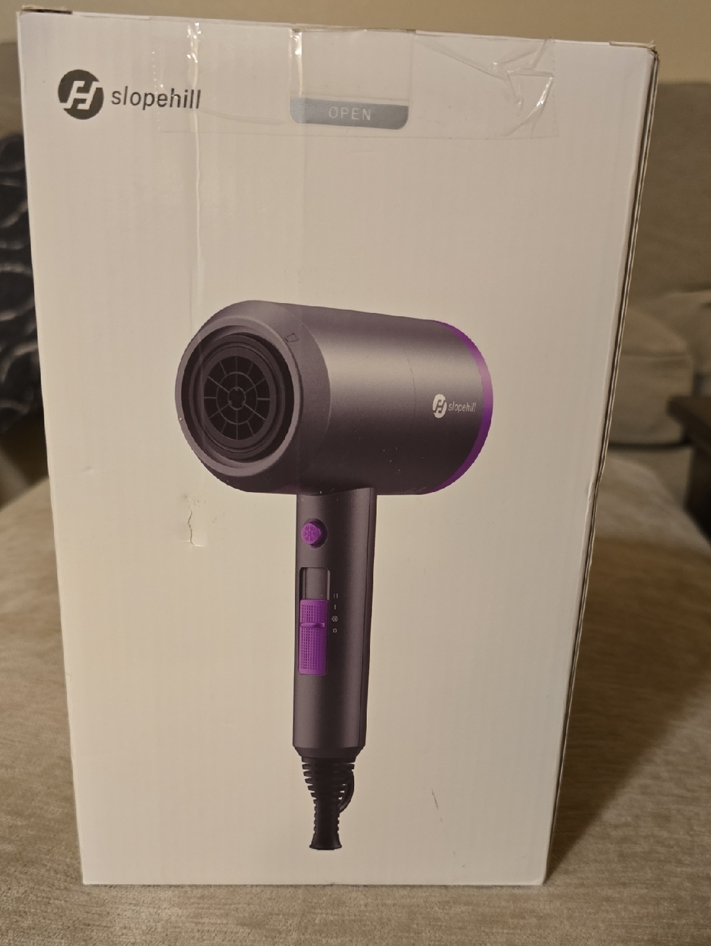 Slopehill Purple & Gray Compact Hair Dryer - Slopehill